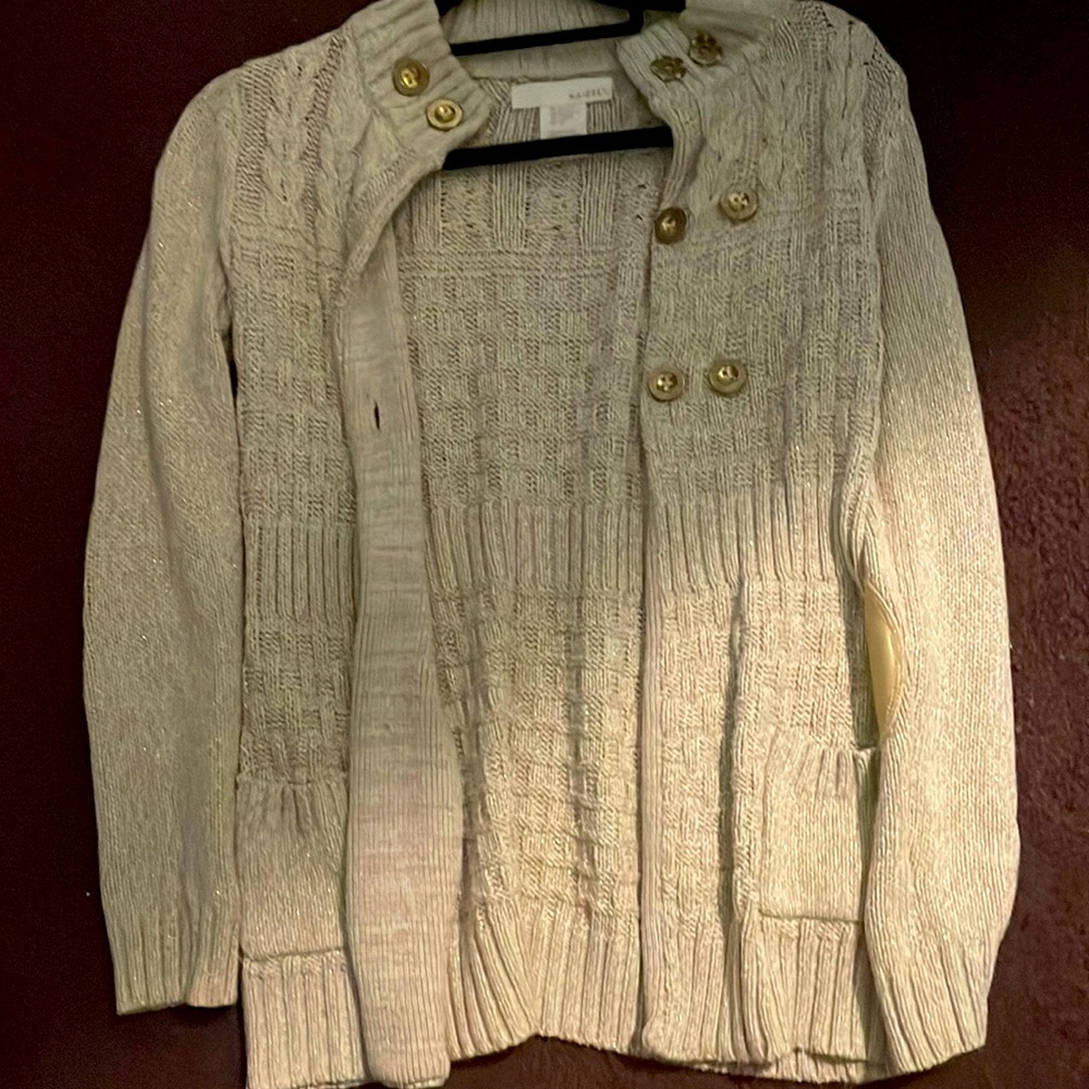 Tan cardigan